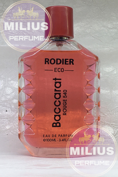ادوپرفیوم زنانه مردانه رودیر اکو مدل باکارات رژ Baccarat حجم 100 میلی لیتر