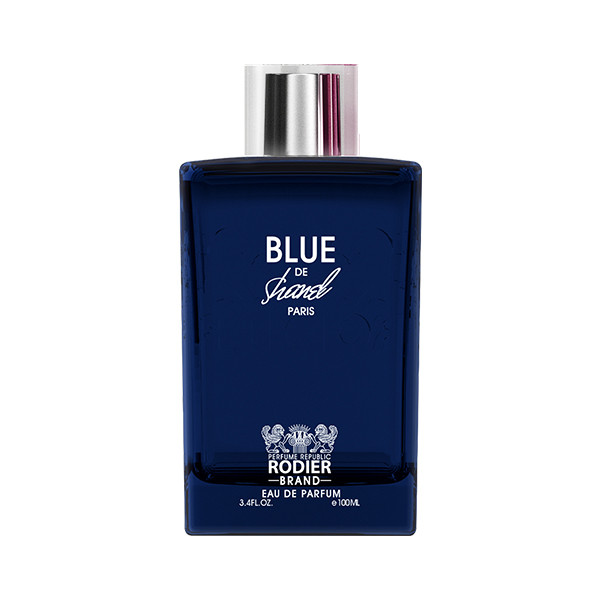 تصویر ادو پرفیوم مردانه رودیر Blue De Shanel با طراحی شیشهای لوکس و رایحهای الهامگرفته از Bleu de Chanel مناسب برای آقایان شیکپوش