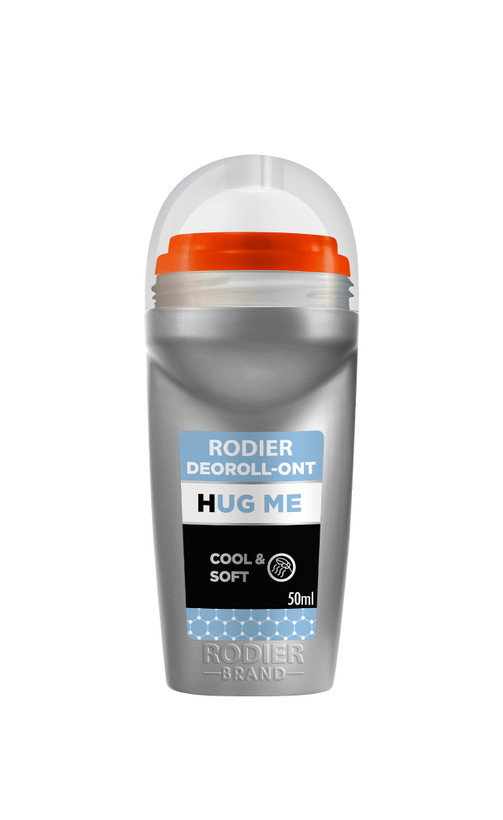 تصویر مام رولی ضد تعریق رودیر مدل Hug Me با طراحی منحصر بفرد و حجم ۵۰ میلیلیتر، مناسب خانمها و آقایان