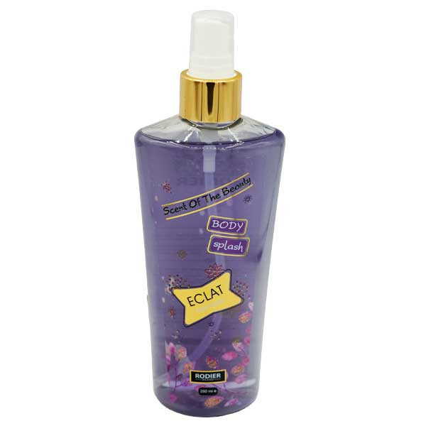 تصویر بادی اسپلش زنانه رودیر مدل ECLAT حجم 250 میلی لیتر با طراحی جذاب و رایحه شیرین و ماندگار