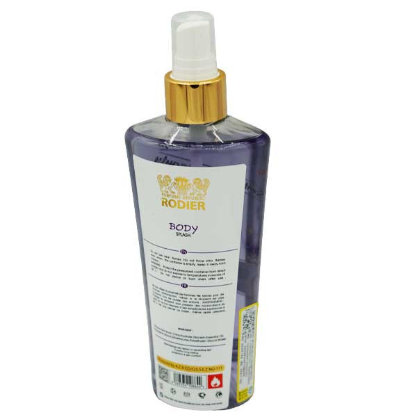 تصویر بادی اسپلش زنانه رودیر مدل ECLAT حجم 250 میلی لیتر با طراحی جذاب و رایحه شیرین و ماندگار