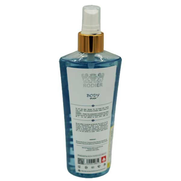 بادی اسپلش مردانه رودیر مدل Blue de Shanel حجم 250 میلیلیتر با رایحه خنک و تلخ مناسب آقایان شیکپوش