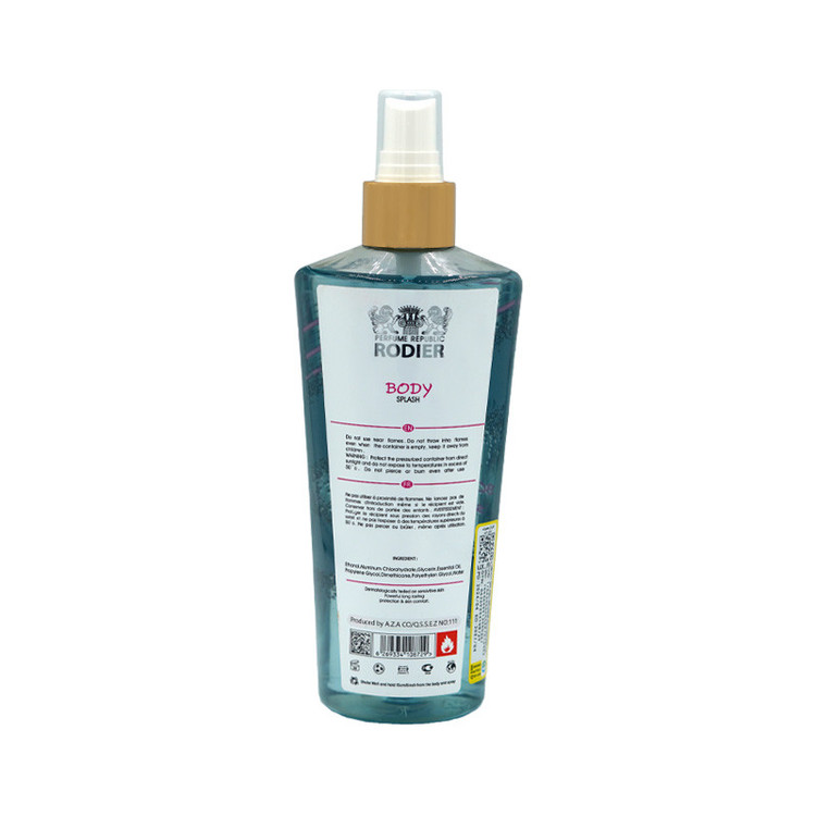 بادی اسپلش مردانه رودیر مدل SAVAGE حجم 250 میلی لیتر با رایحه خنک و ادویهای مناسب برای استفاده روزانه