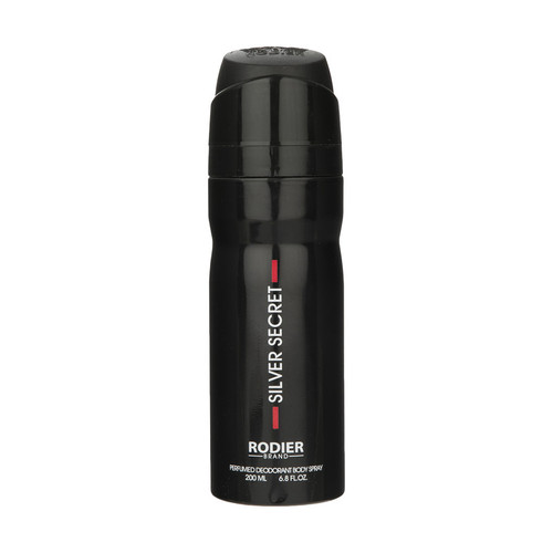 اسپری بدن مردانه رودیر Silver Secret حجم 200 میل | رایحه گرم و ماندگار