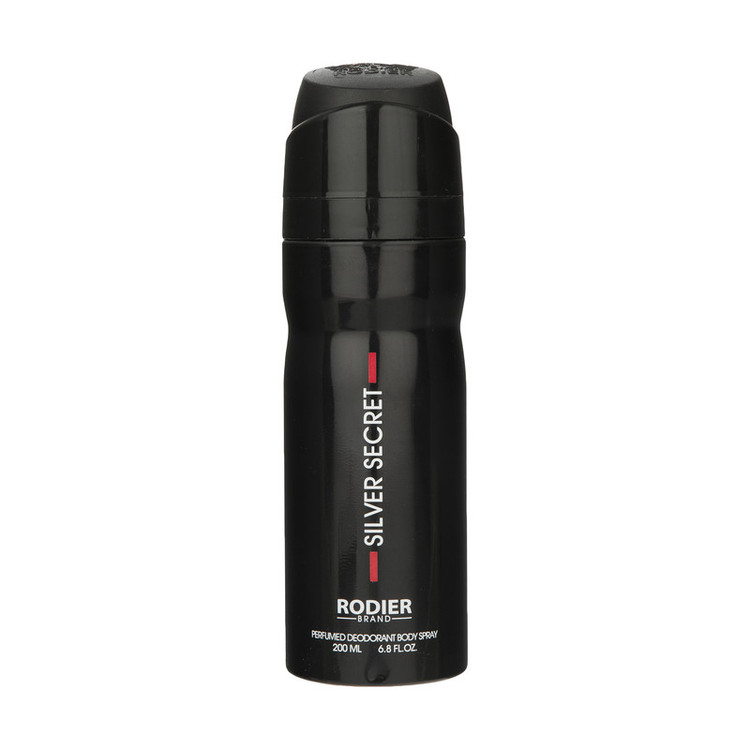 اسپری بدن مردانه رودیر Silver Secret حجم 200 میل | رایحه گرم و ماندگار