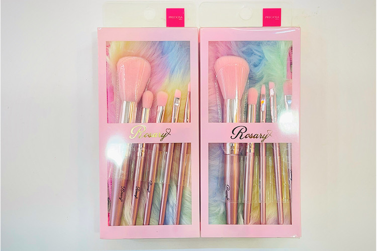 ست براش صورتی پشمی