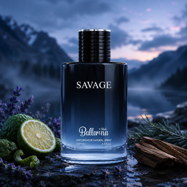 ادو پرفیوم مردانه بالرینا مدل Savage با رایحه تلخ حجم 100 میلی لیتر